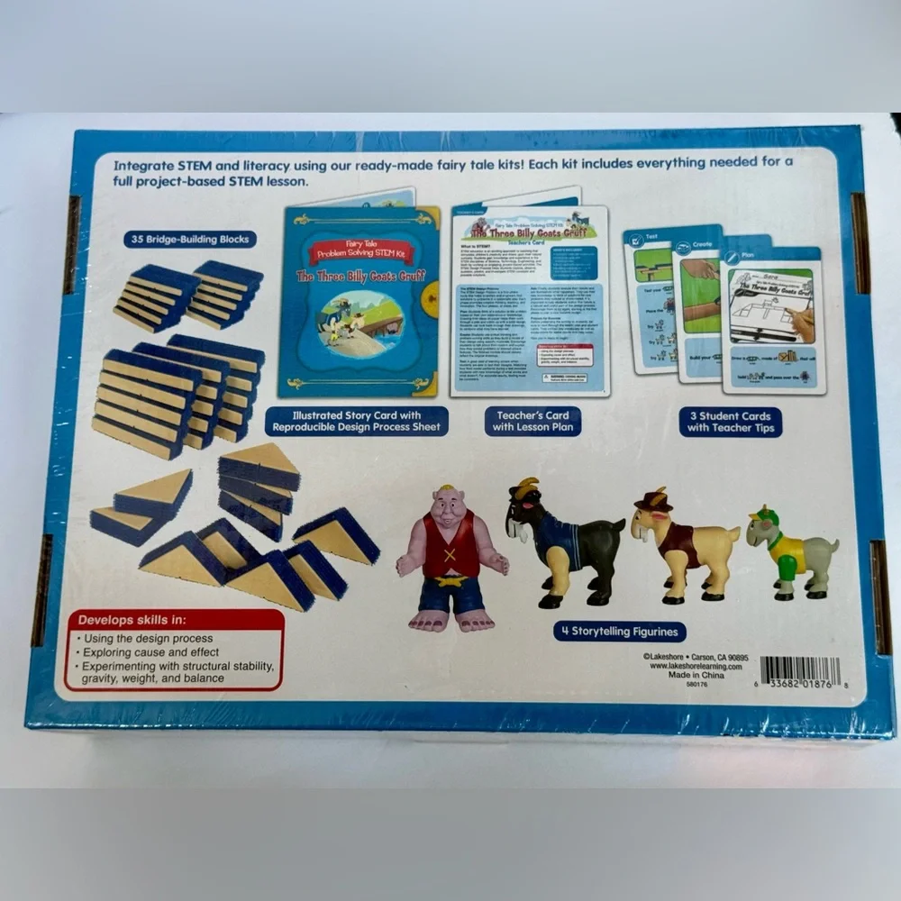 Scholastic STEM: Fairy Tale Problems Solving Kit The Three Billy Goats Gruff - Picture 3 of 3